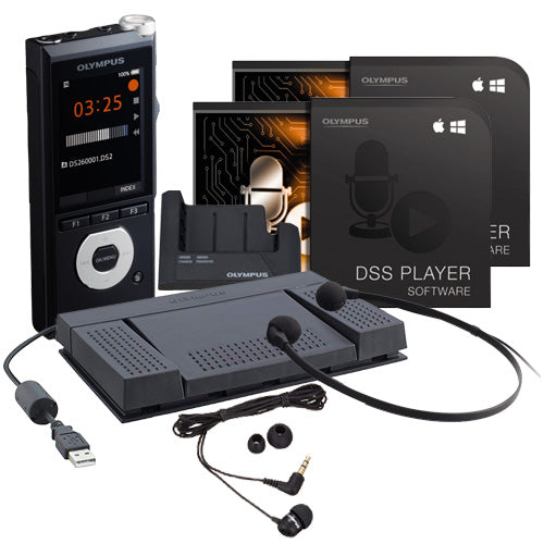 Olympus DS‑2600DT Digital Dictation & Transcription Starter Kit