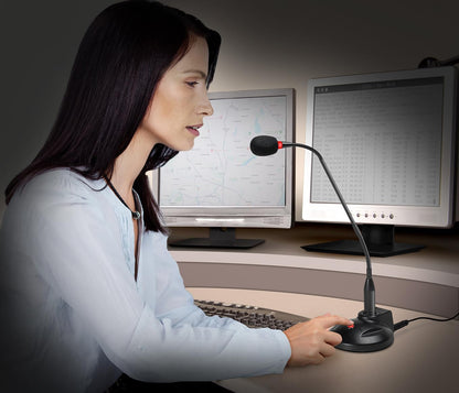 SoundTech USB Gooseneck Push-to-Talk Microphone