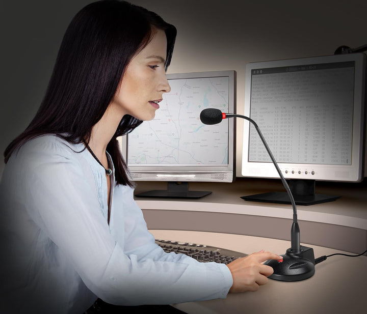 SoundTech USB Gooseneck Push-to-Talk Microphone
