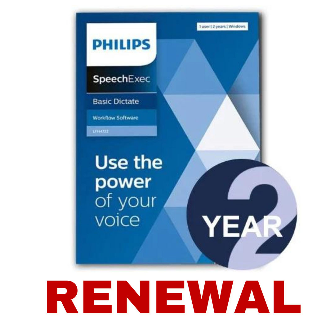 Products SpeechExec Dictate Basic 2 Years Subscription Renewa
