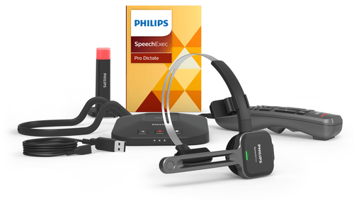 Philips PSM6800 SpeechOne Wireless Dictation Headset - Dictamic.com
