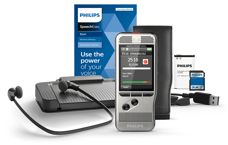 Philips DPM-6700 Dictation and Transcription Set - Dictamic.com